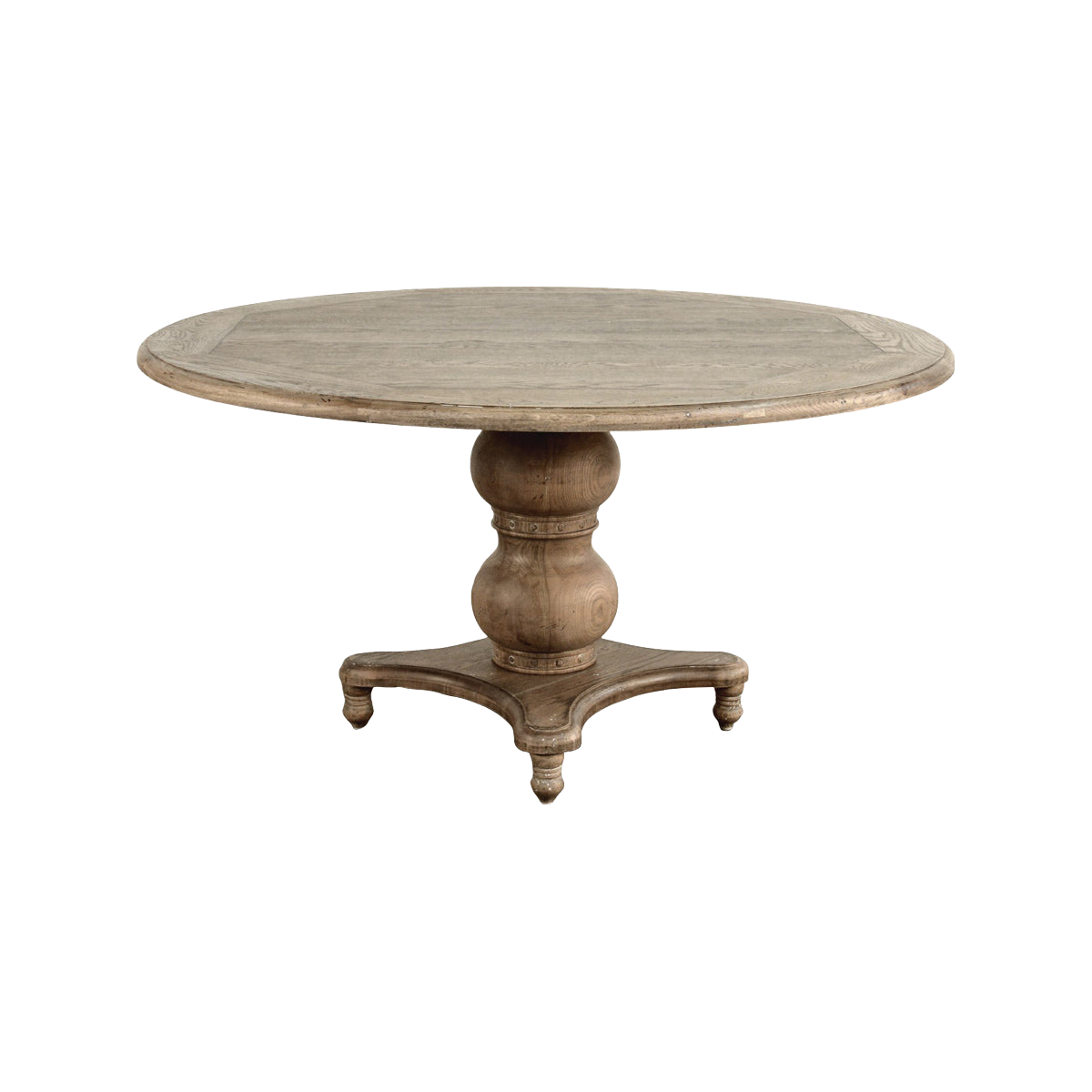 Round Pedestal Dining Table in Oak