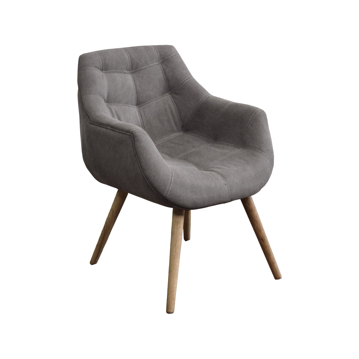 Mod Armchair with Oak Leg