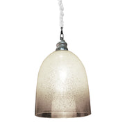 Admire bell-shaped glass pendant light with speckled gradient shade