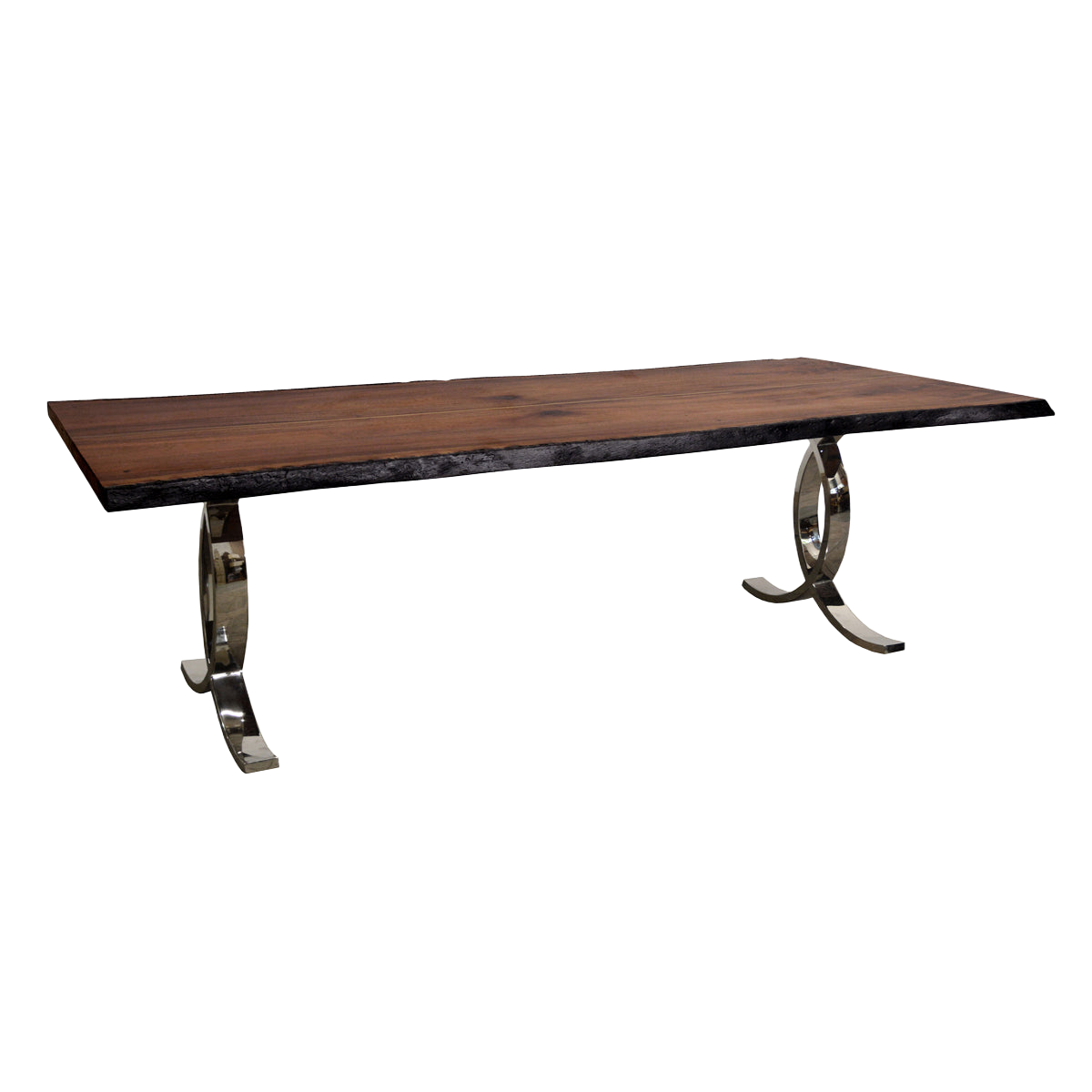 Anderson Dining Table w/ Brass Inlay