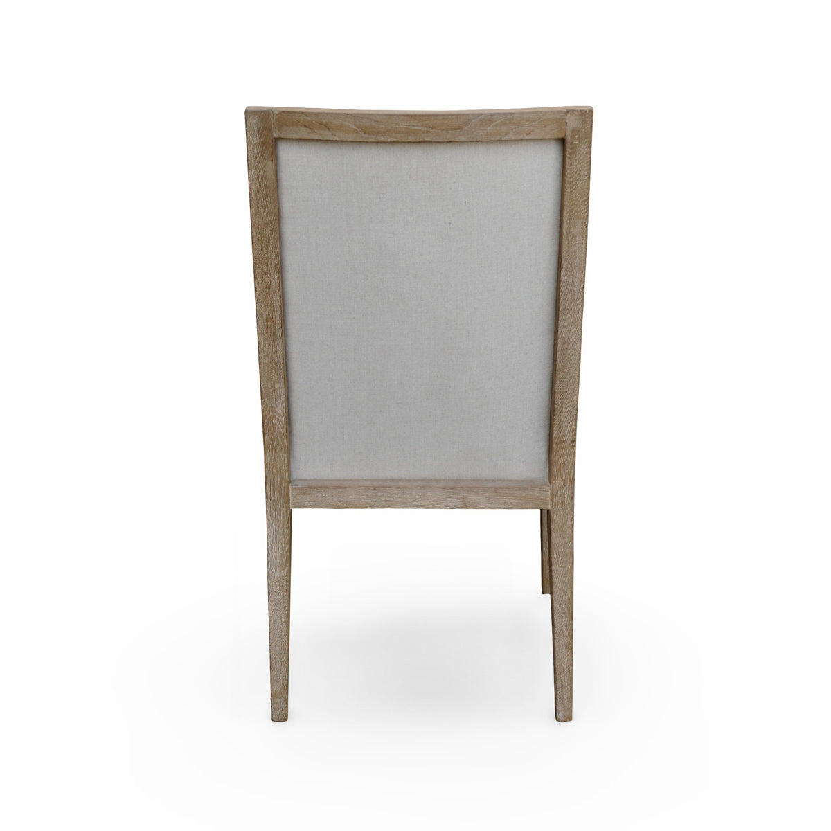 Ecru Linen Armchair with Oak Frame