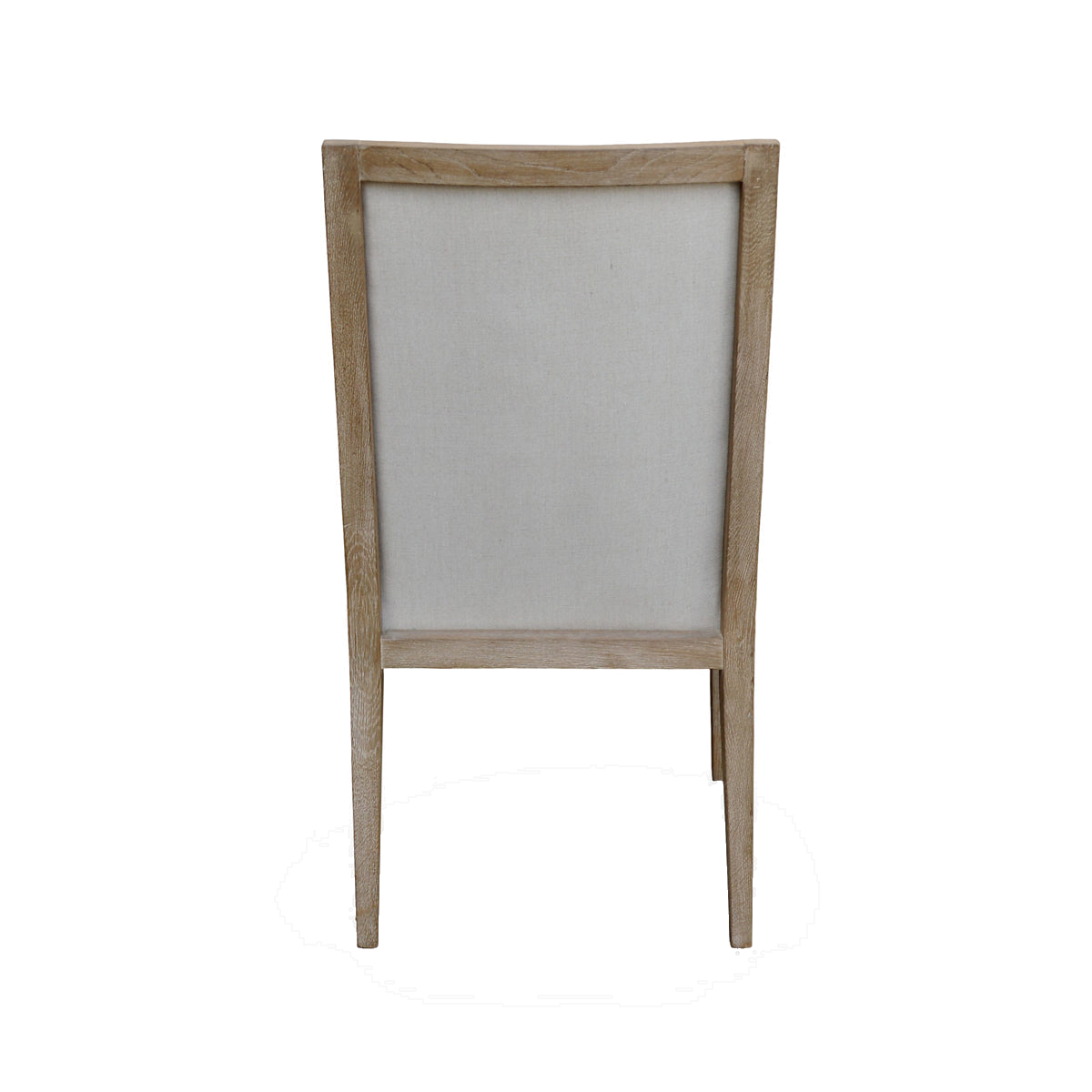 Ecru Linen Arm Chair with Oak Frame