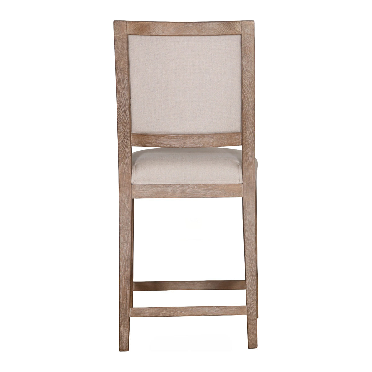 Ecru Linen Counter Chair with Oak Frame