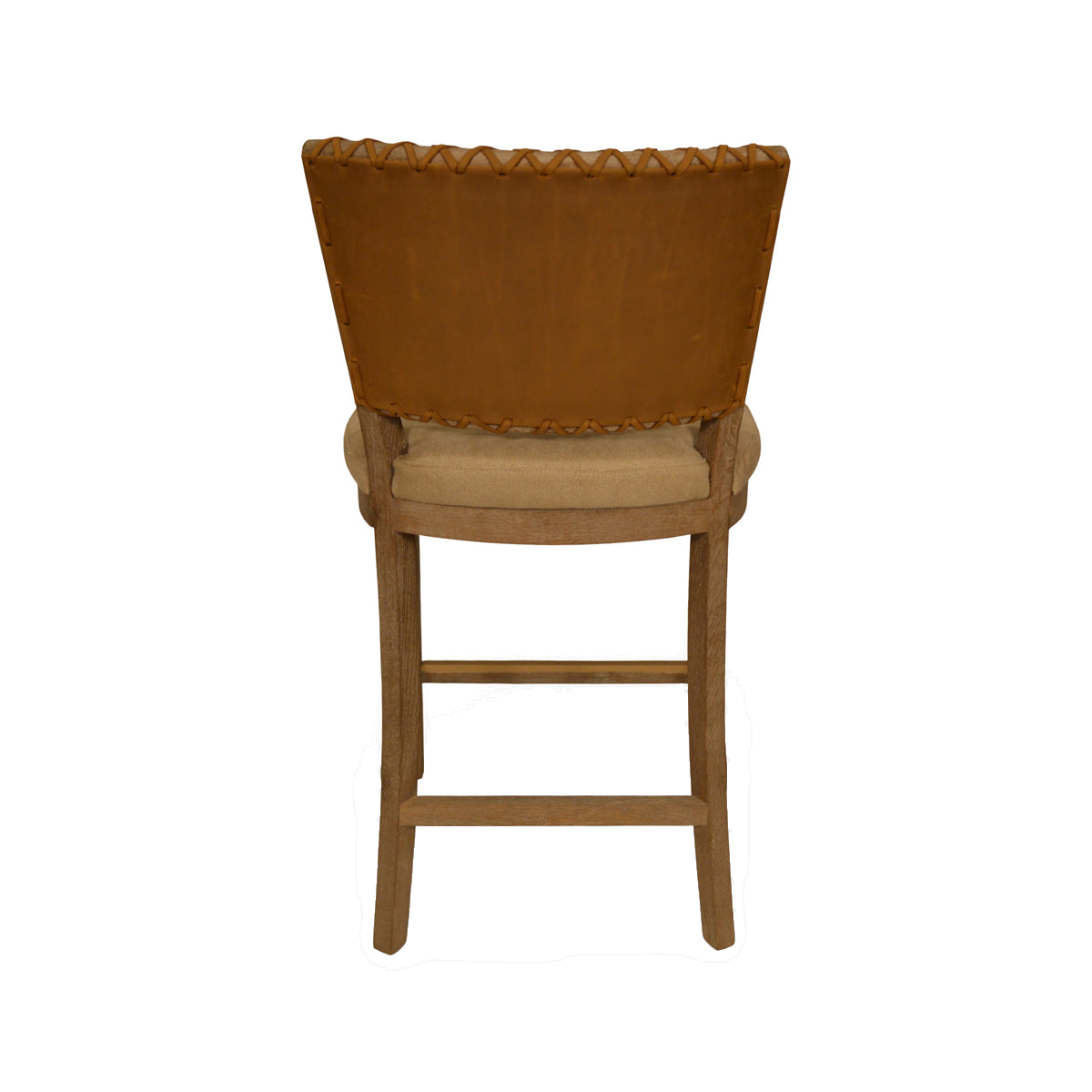 Garcia Counter Chair Brown Leather