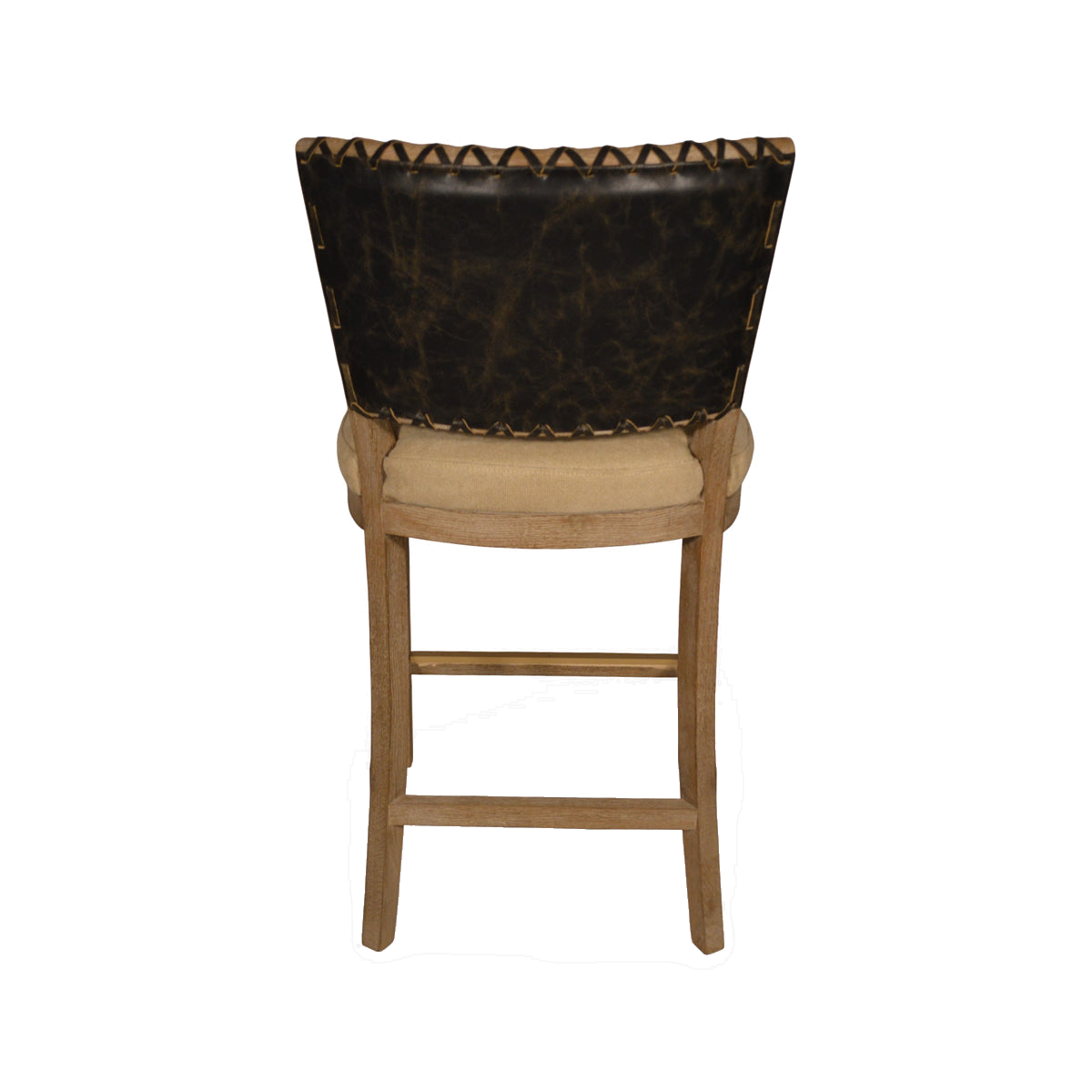 Garcia Counter Chair Black Leather