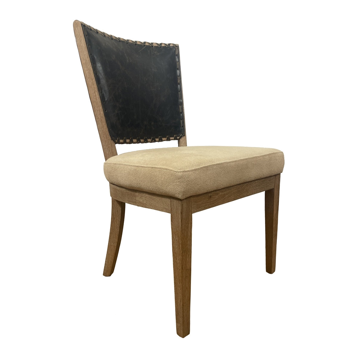 Garcia Side Chair in Black Leather