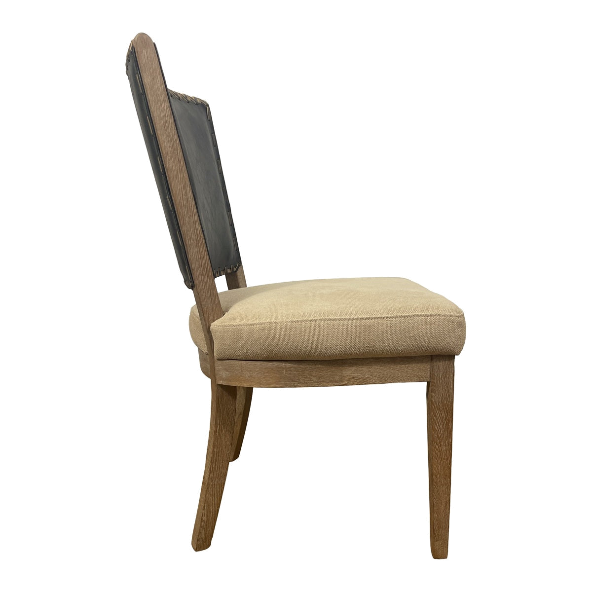 Garcia Side Chair in Black Leather