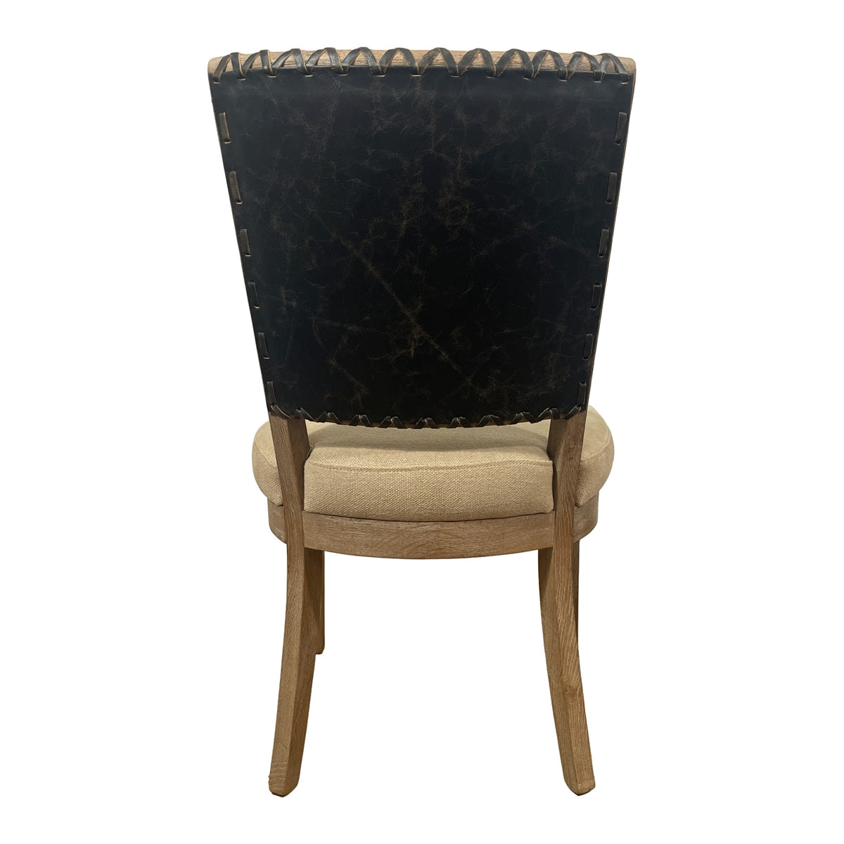 Garcia Side Chair in Black Leather