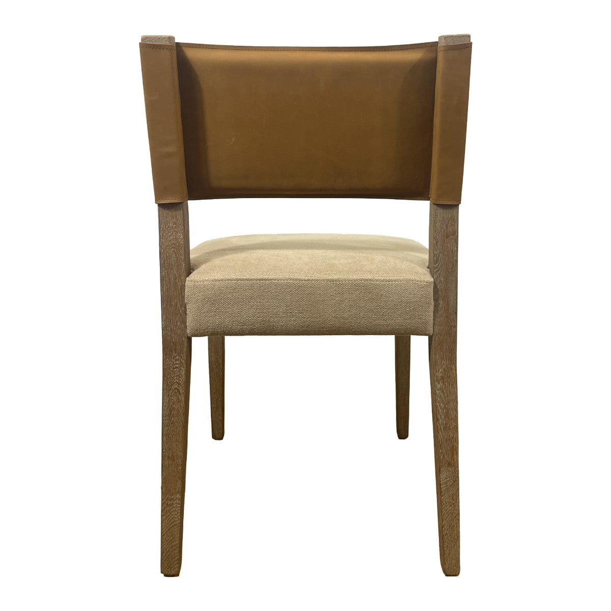 Brown Leather Back Side Chair