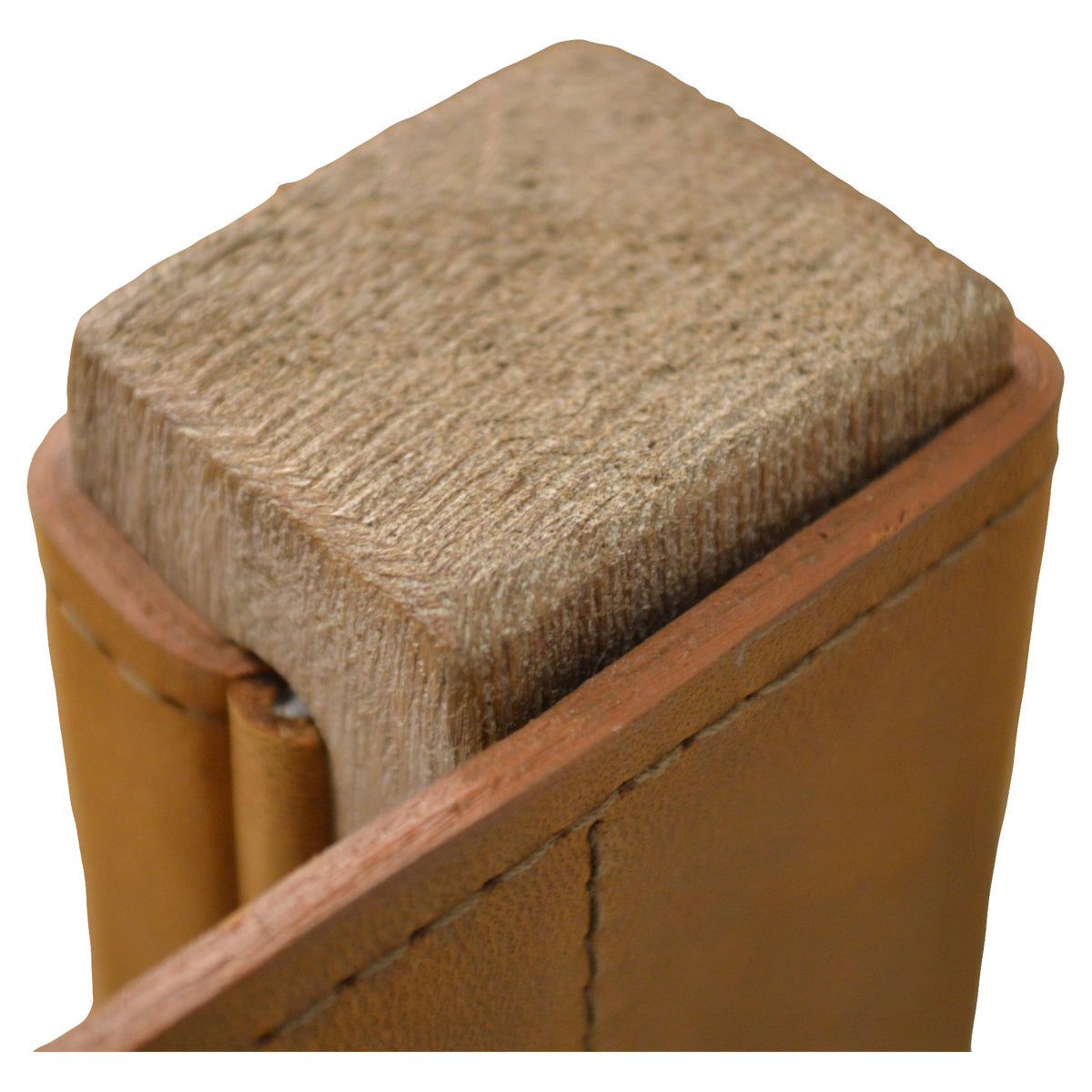 Brown Leather Back Side Chair