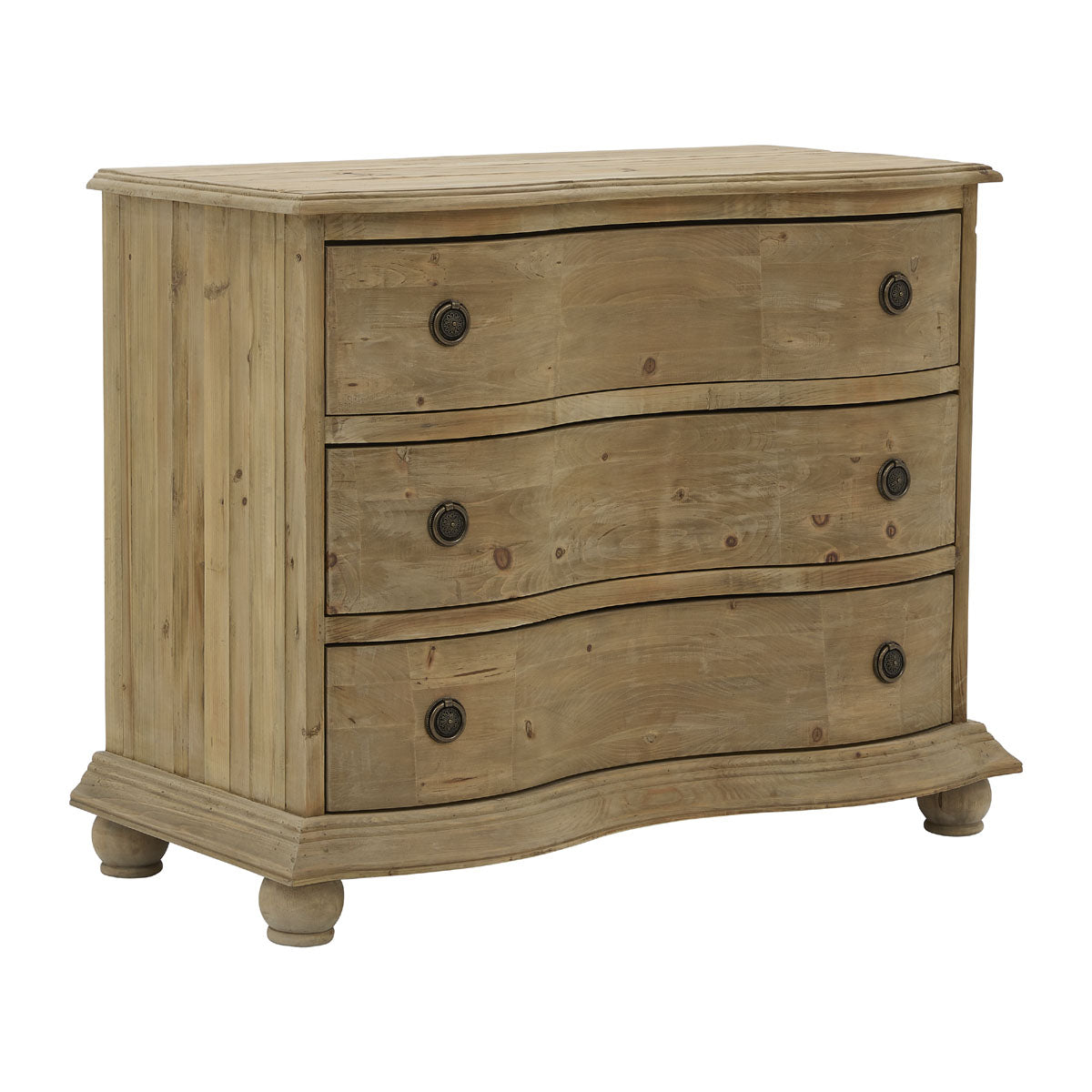 Pine Three-Drawer Chest in Natural Pine
