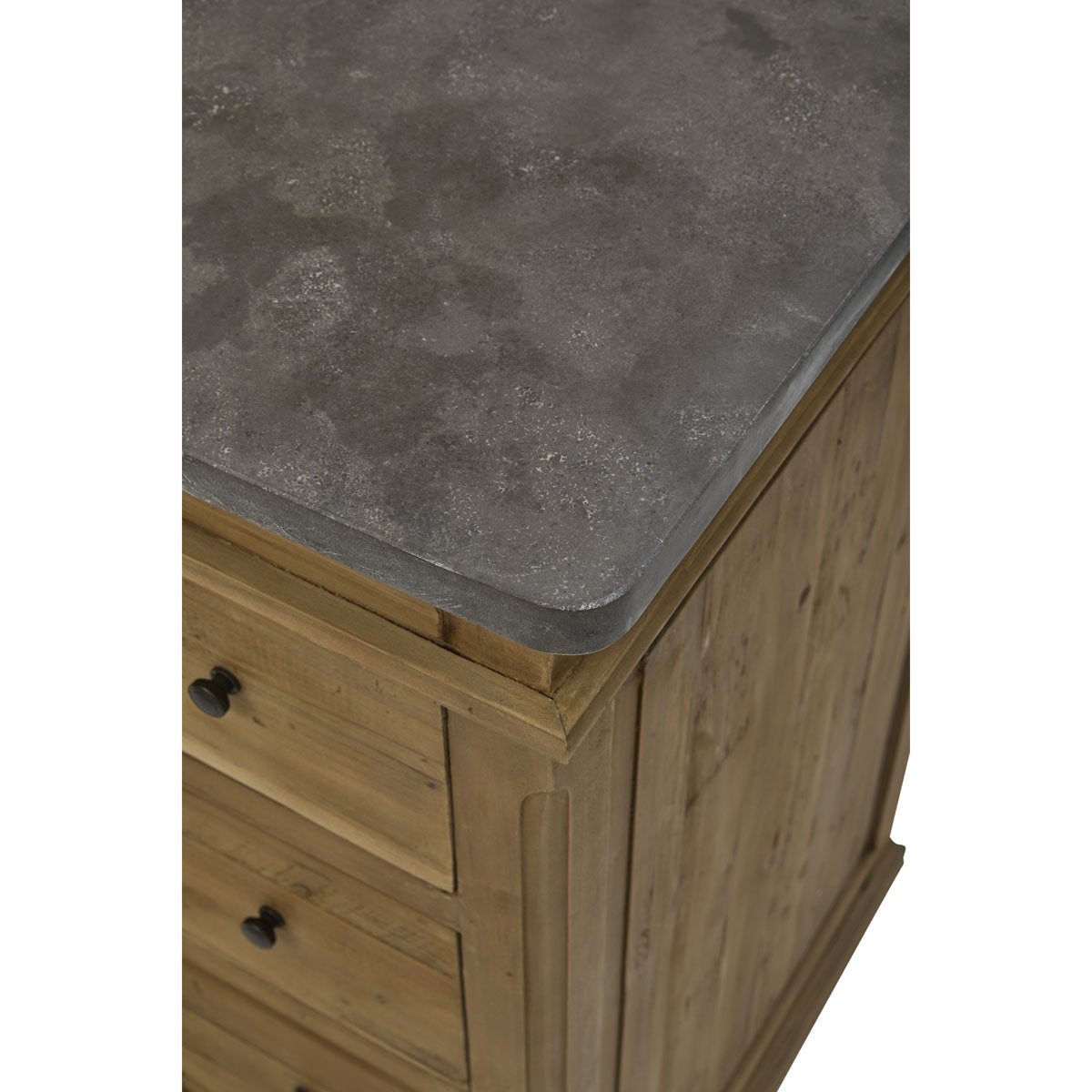 Large Single Vanity with Panel Door, Natural