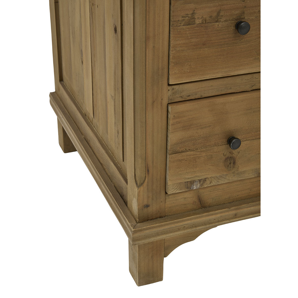 Large Single Vanity with Panel Door, Natural
