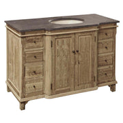 Large Single Vanity with Panel Door, Washed