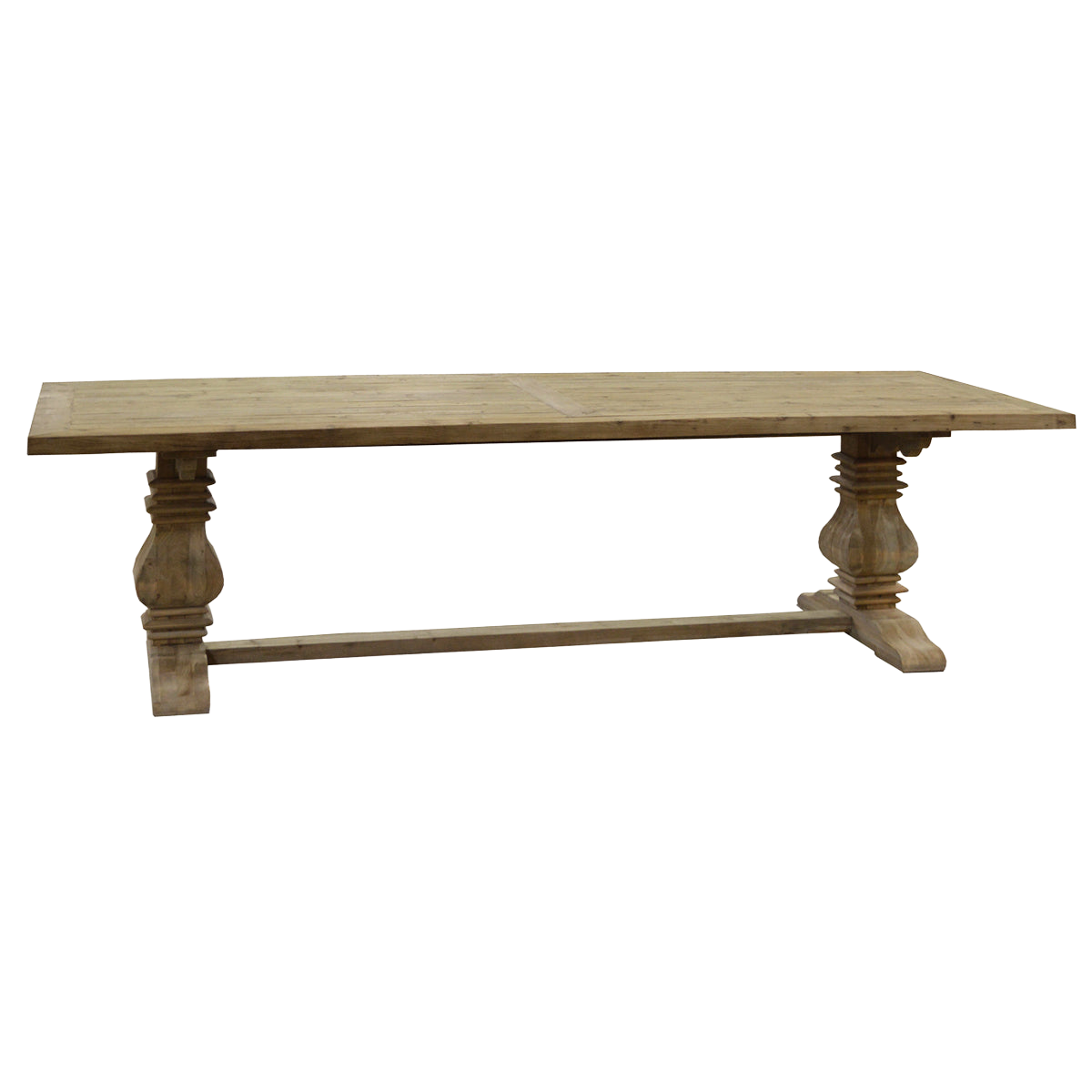 Balluster Leg Dining Table in Natural