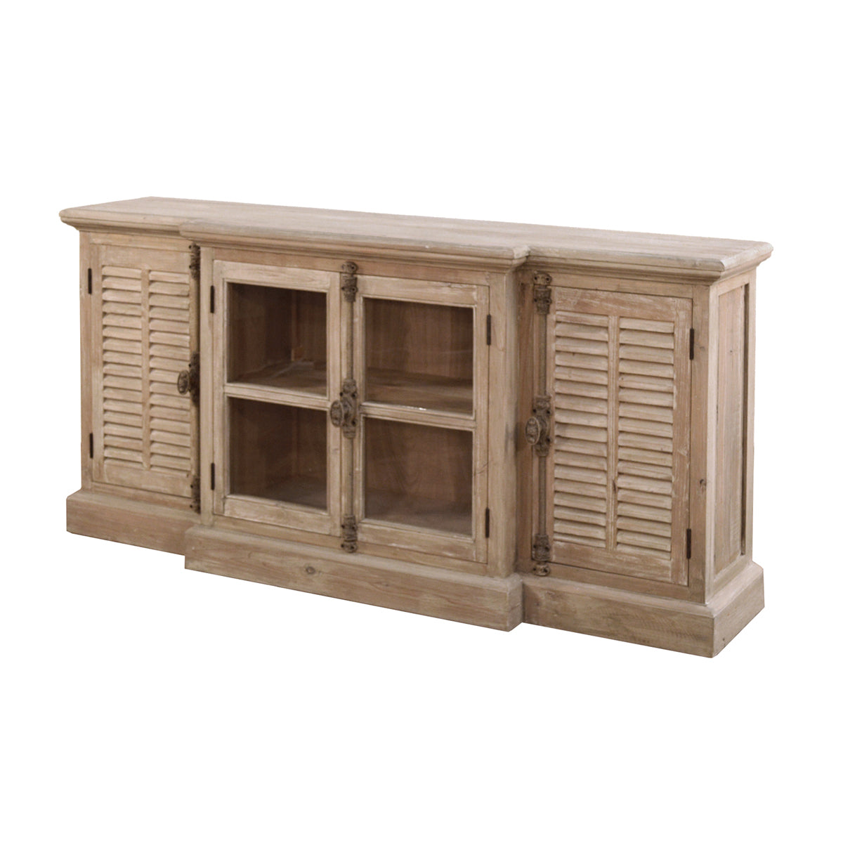 French Casement Media Console, Washed