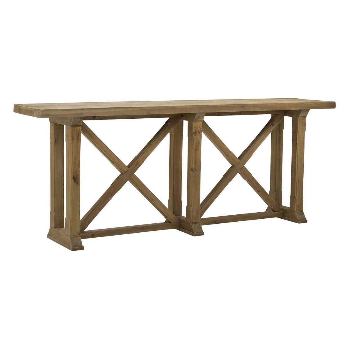 X-Based Console in Natural Finish