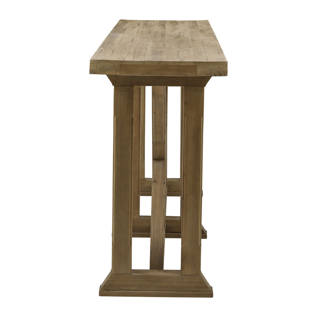 X-Based Console in Natural Finish
