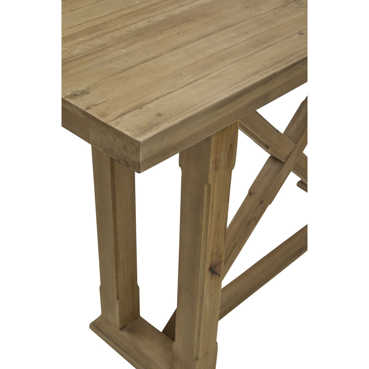 X-Based Console in Natural Finish