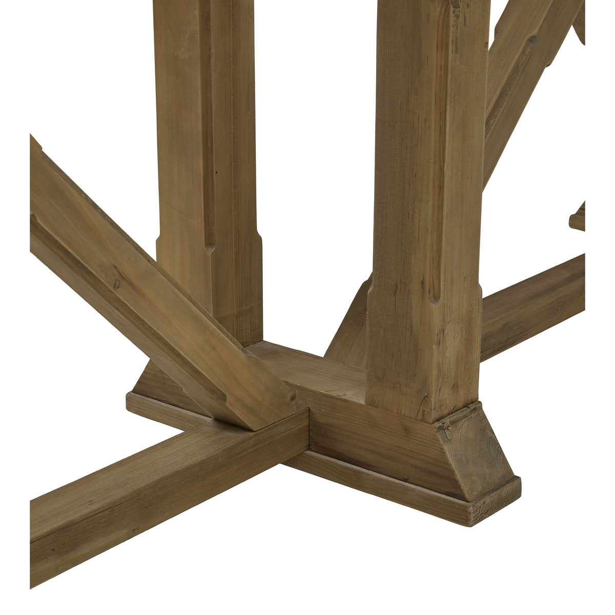 X-Based Console in Natural Finish