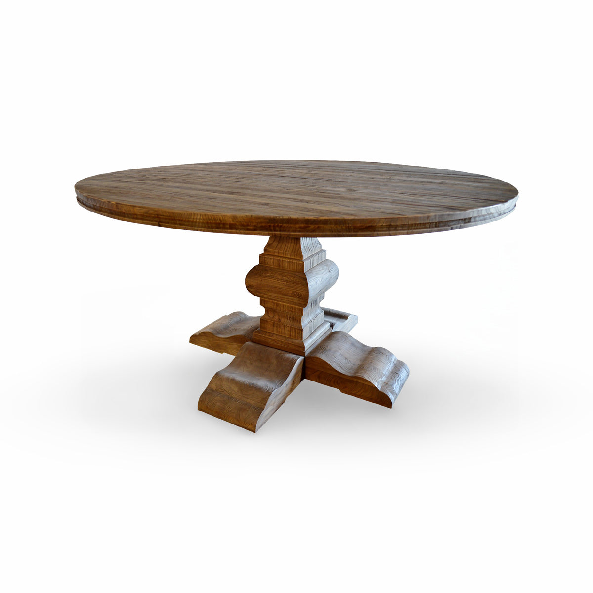 60-inch Round Dining Table in Elm