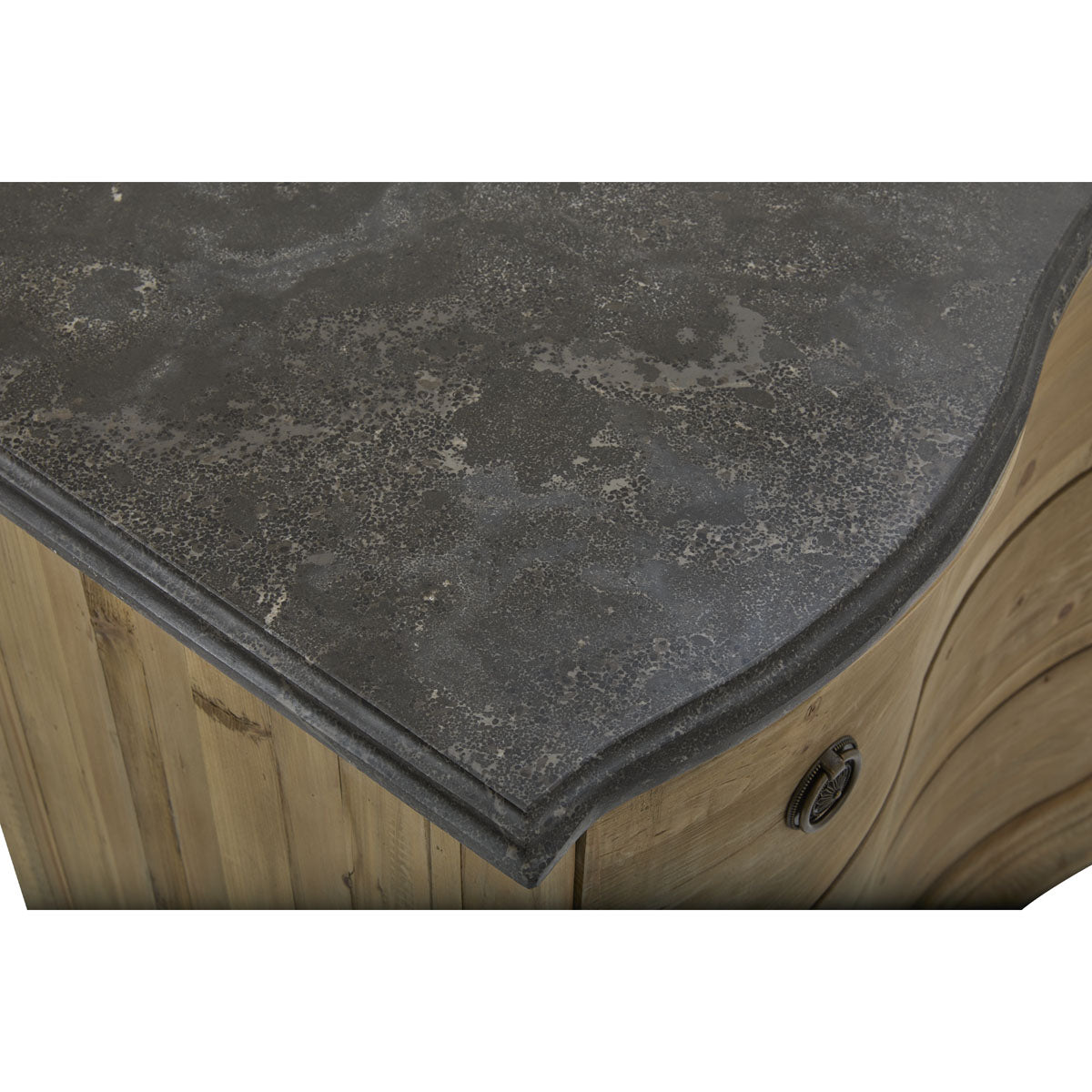 Three Drawer Chest with Blue Stone Top
