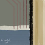 Abstract photograph of layered horizontal and vertical fields
