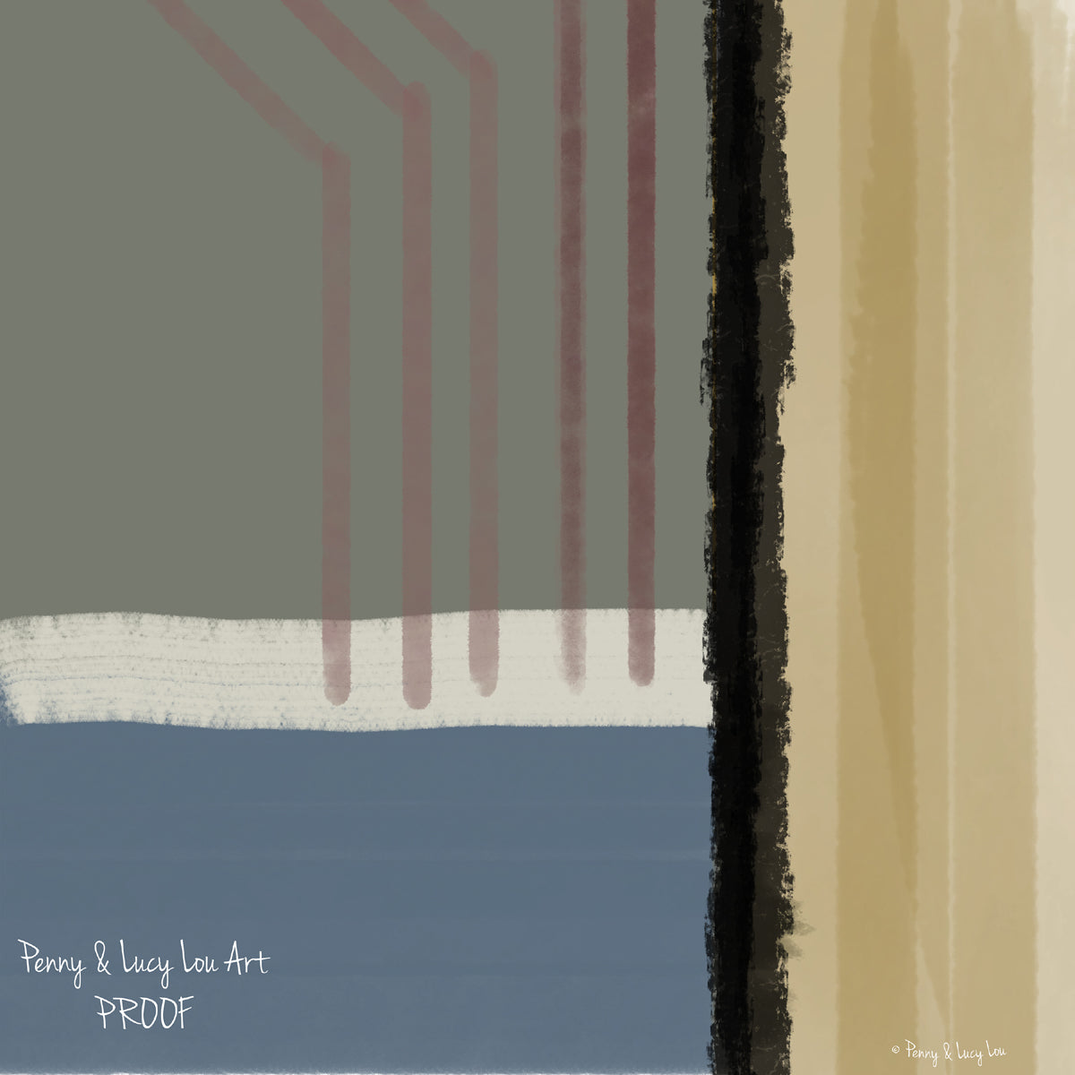 Abstract photograph of layered horizontal and vertical fields