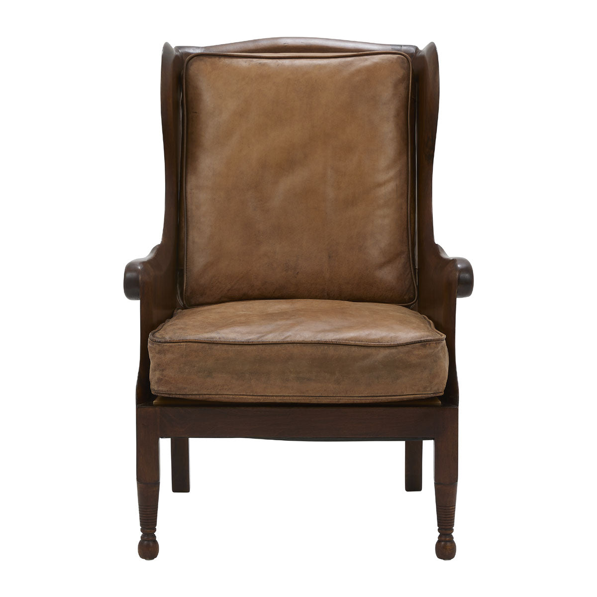 Dalston Highback Chair in Antique Buffalo Leather
