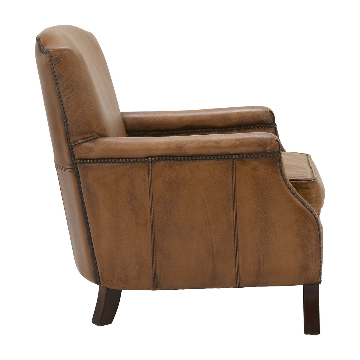 Oxenholme Club Chair in Antique Buffalo Leather