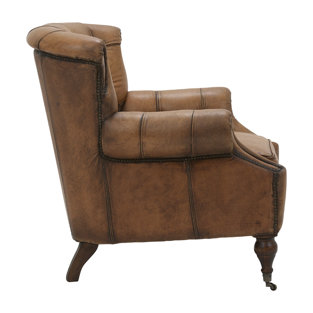 Somerset Tufted Chair in Antique Buffalo