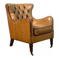 Wrexham Club Chair in Antique Buffalo Leather