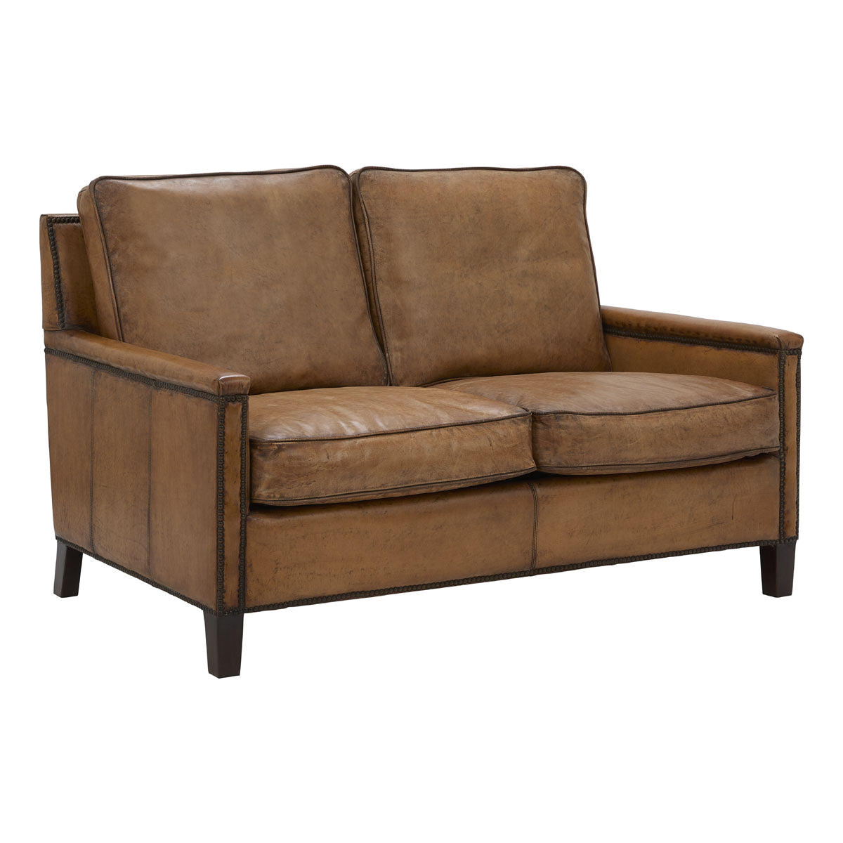 Keswick Two Seater in Antiqued Buffalo