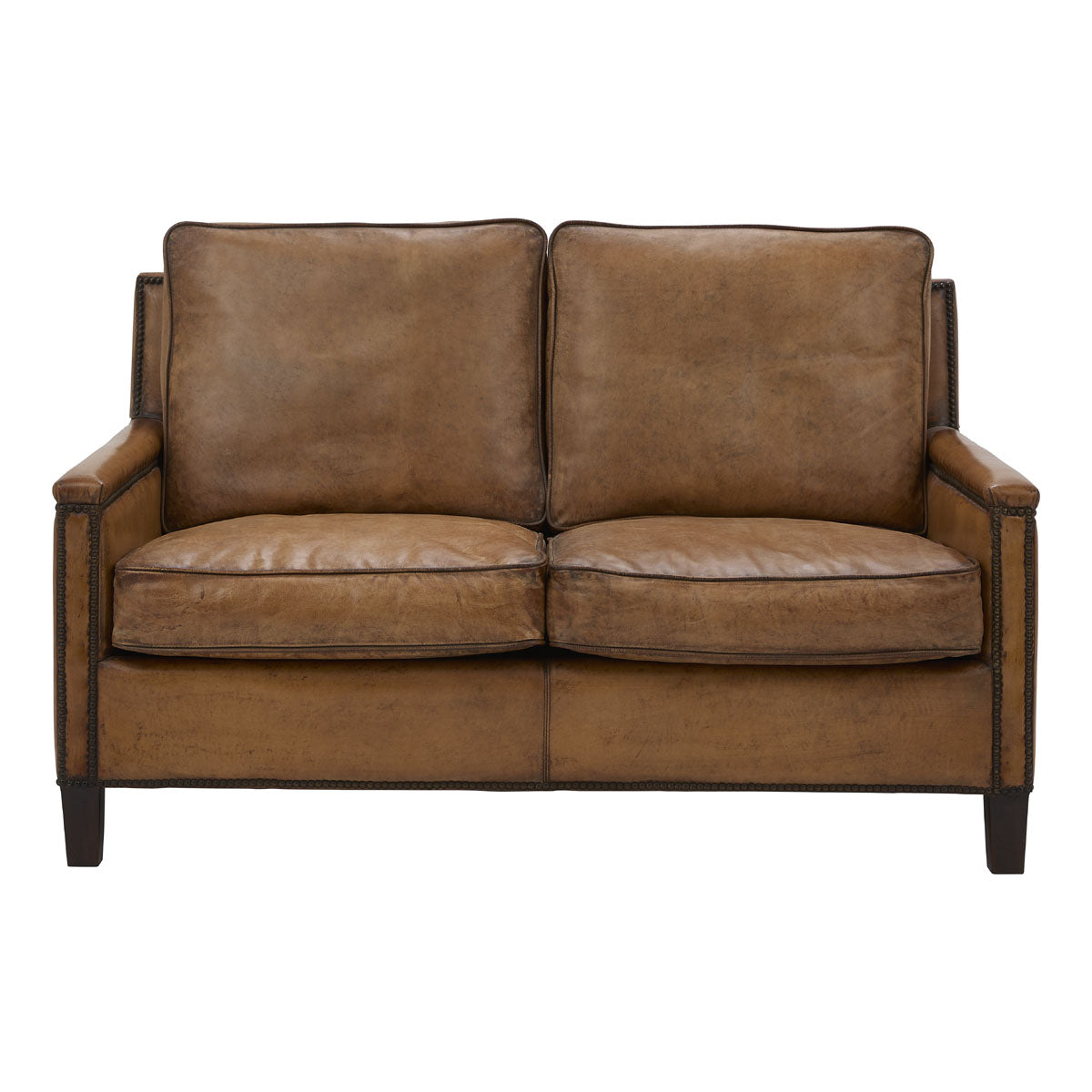 Keswick Two-Seater Sofa in Antique Buffalo Leather