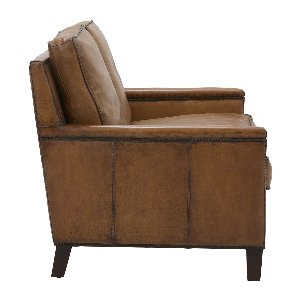 Keswick Two-Seater Sofa in Antique Buffalo Leather