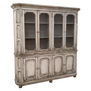 Large Cabinet with Glass and Panel Doors