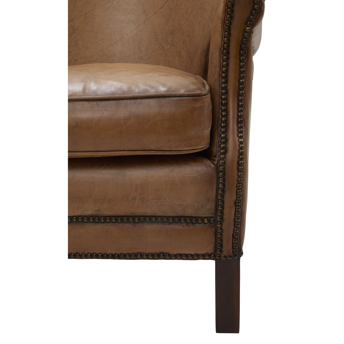 Cardiff Armchair in Antique Buffalo Leather
