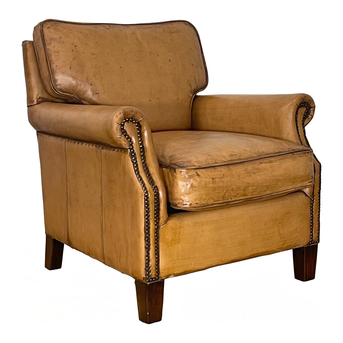 Glencoe Armchair in Antique Buffalo Leather