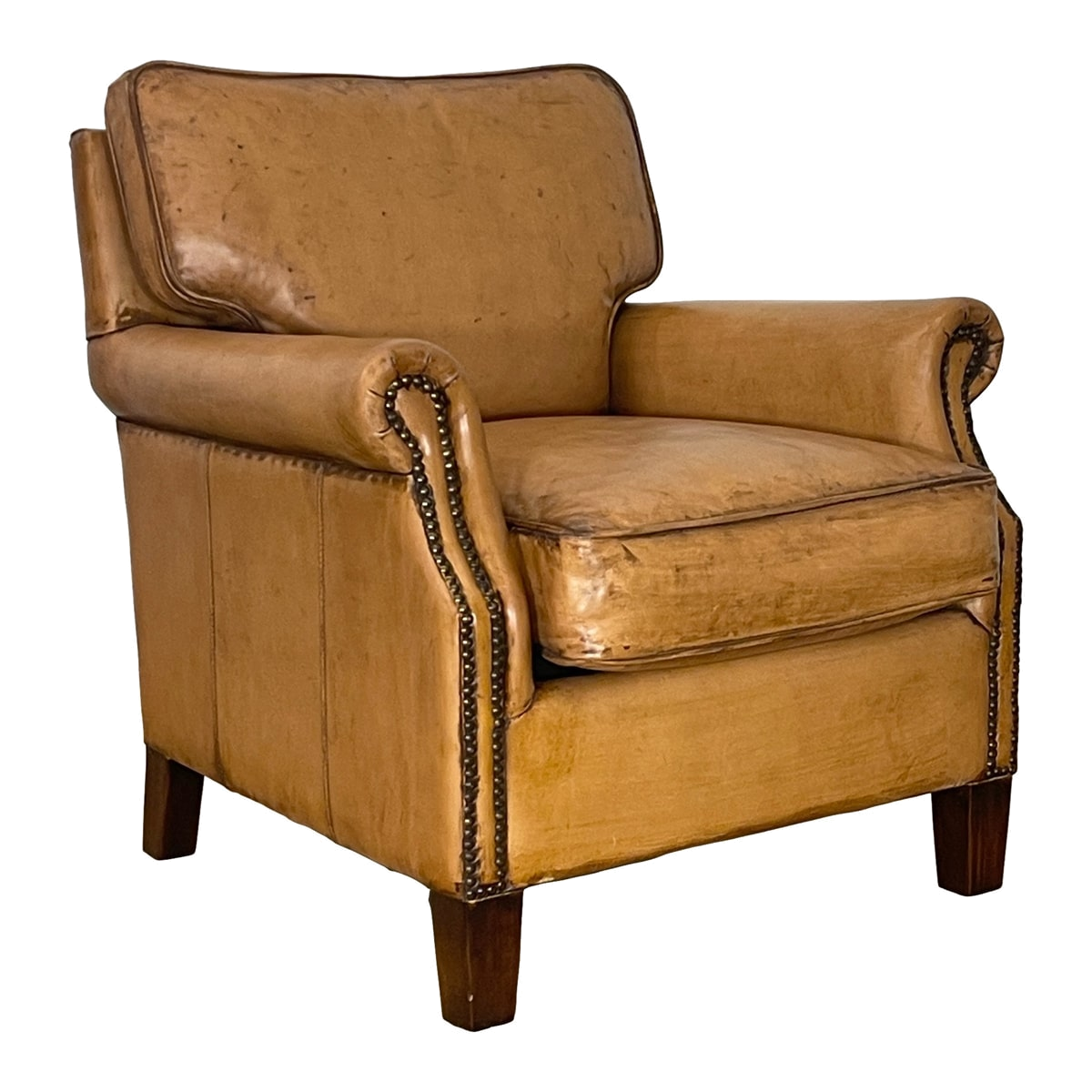 Glencoe Armchair in Antiqued Buffalo