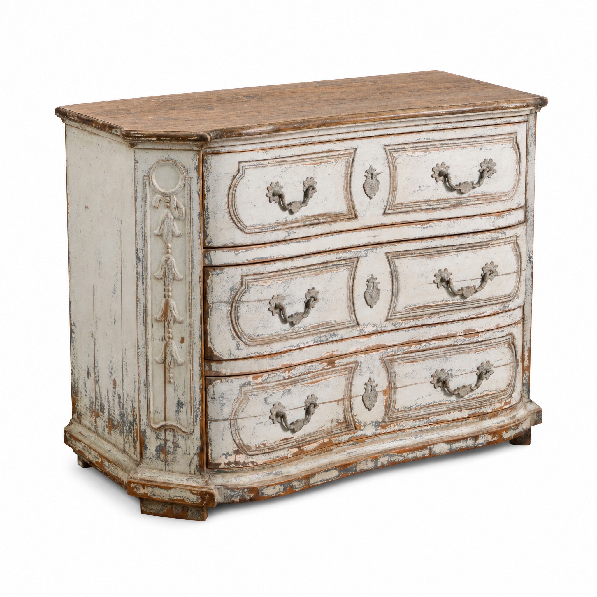 Antique Chest in Distressed Walnut