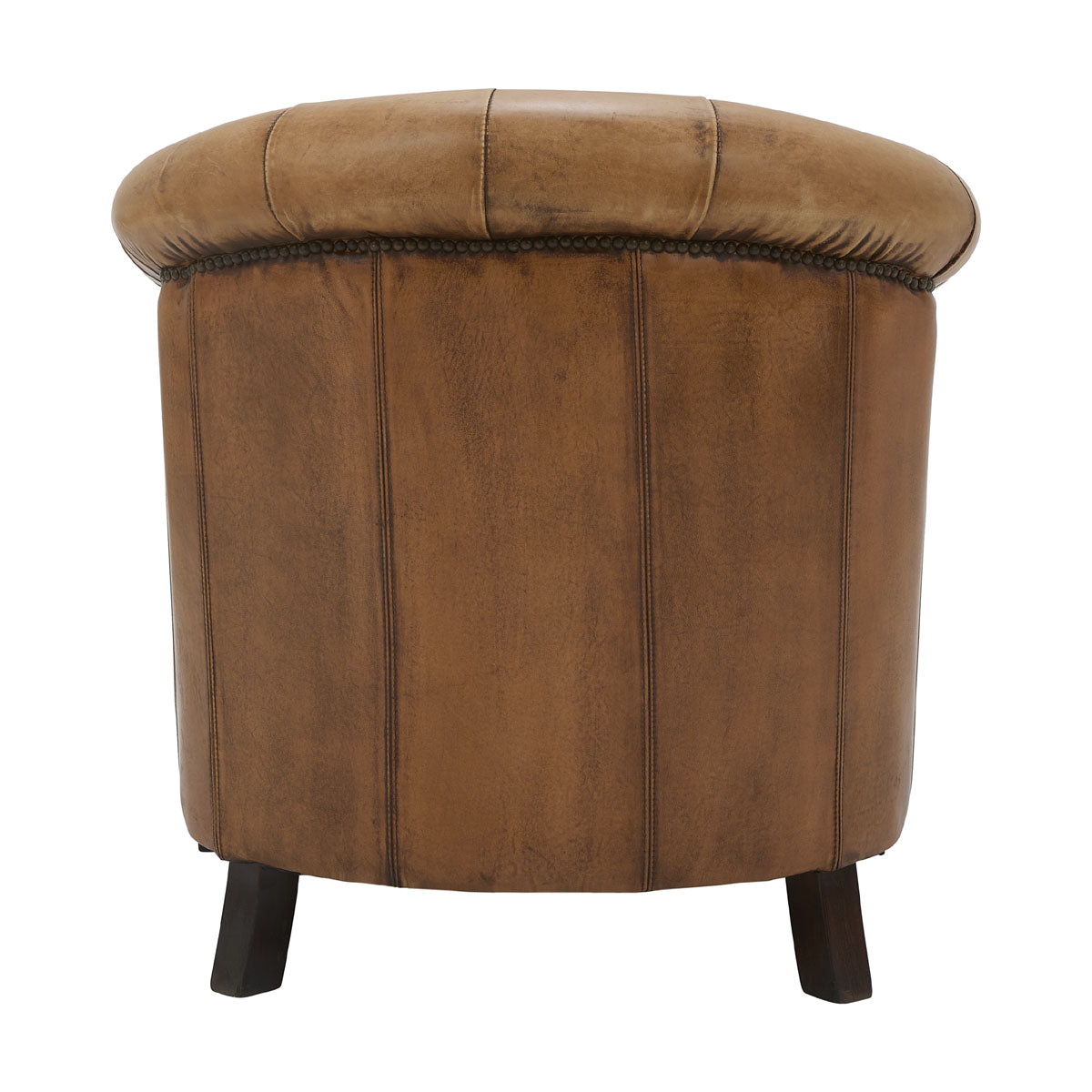 Burton Tufted Club Chair Antique Buffalo