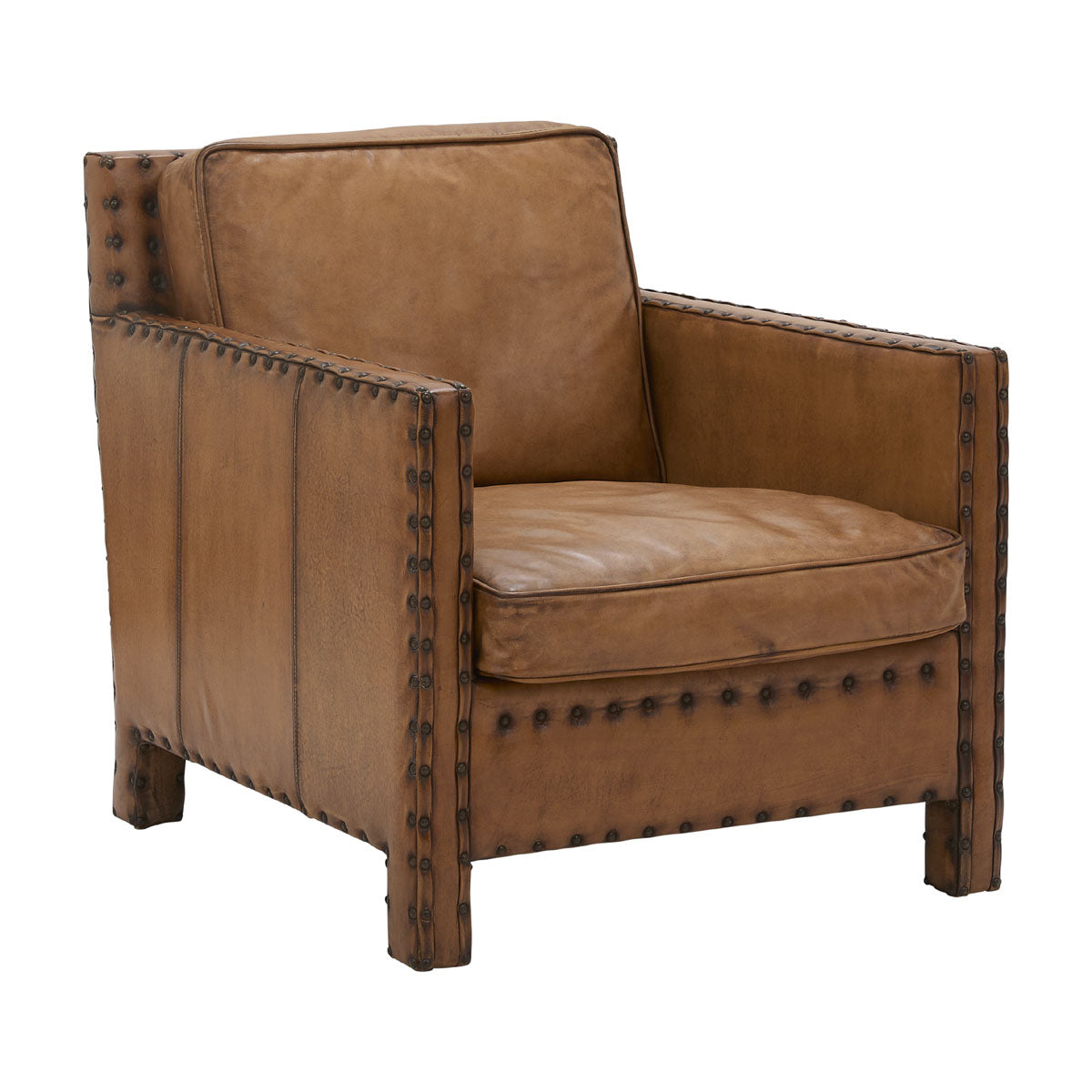 Broadford Armchair in Antique Buffalo Leather