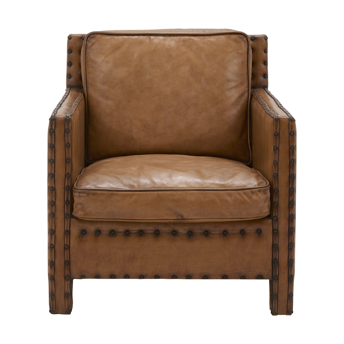 Broadford Armchair in Antique Buffalo Leather