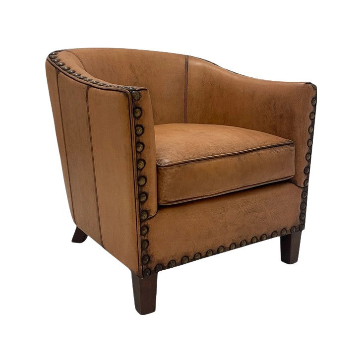 Renee Armchair in Antique Buffalo Leather