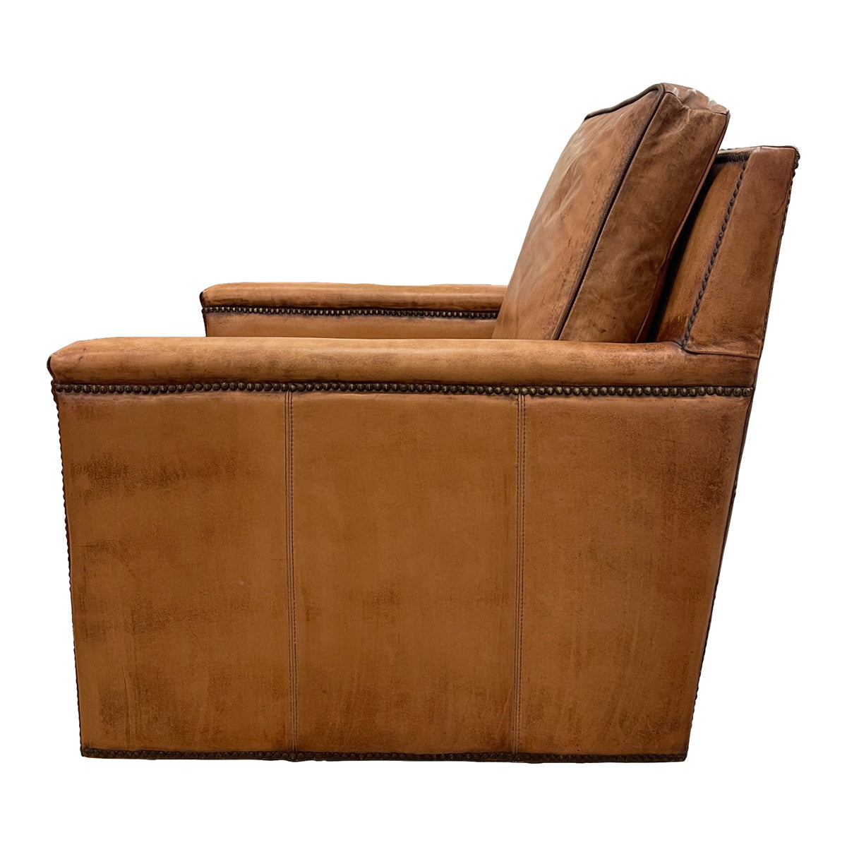 Keswick Swivel Chair in Antique Buffalo
