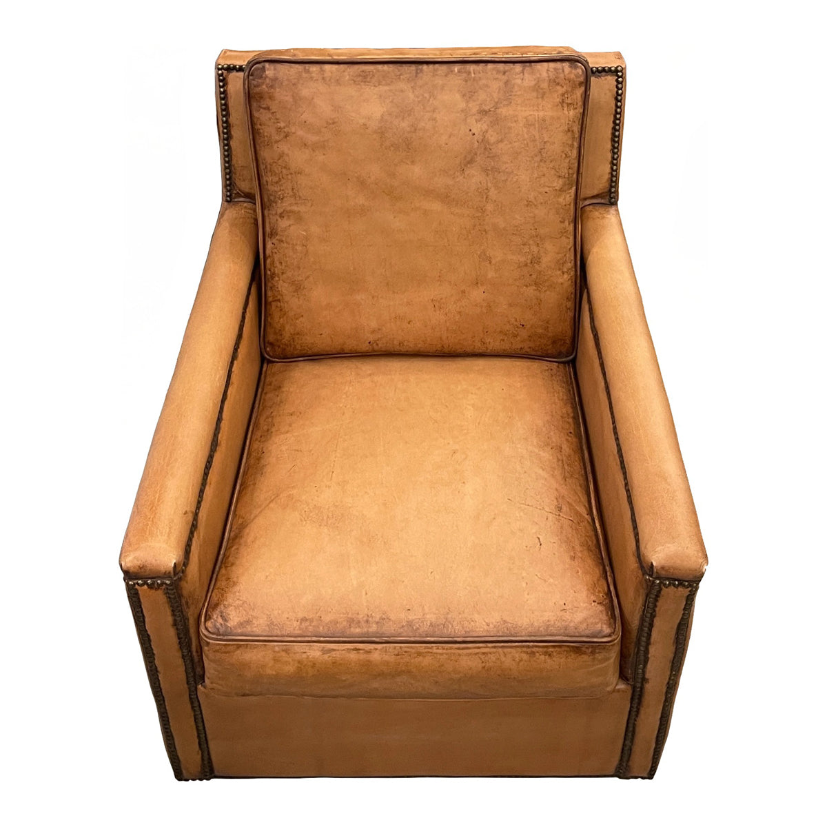 Keswick Swivel Chair in Antique Buffalo Leather