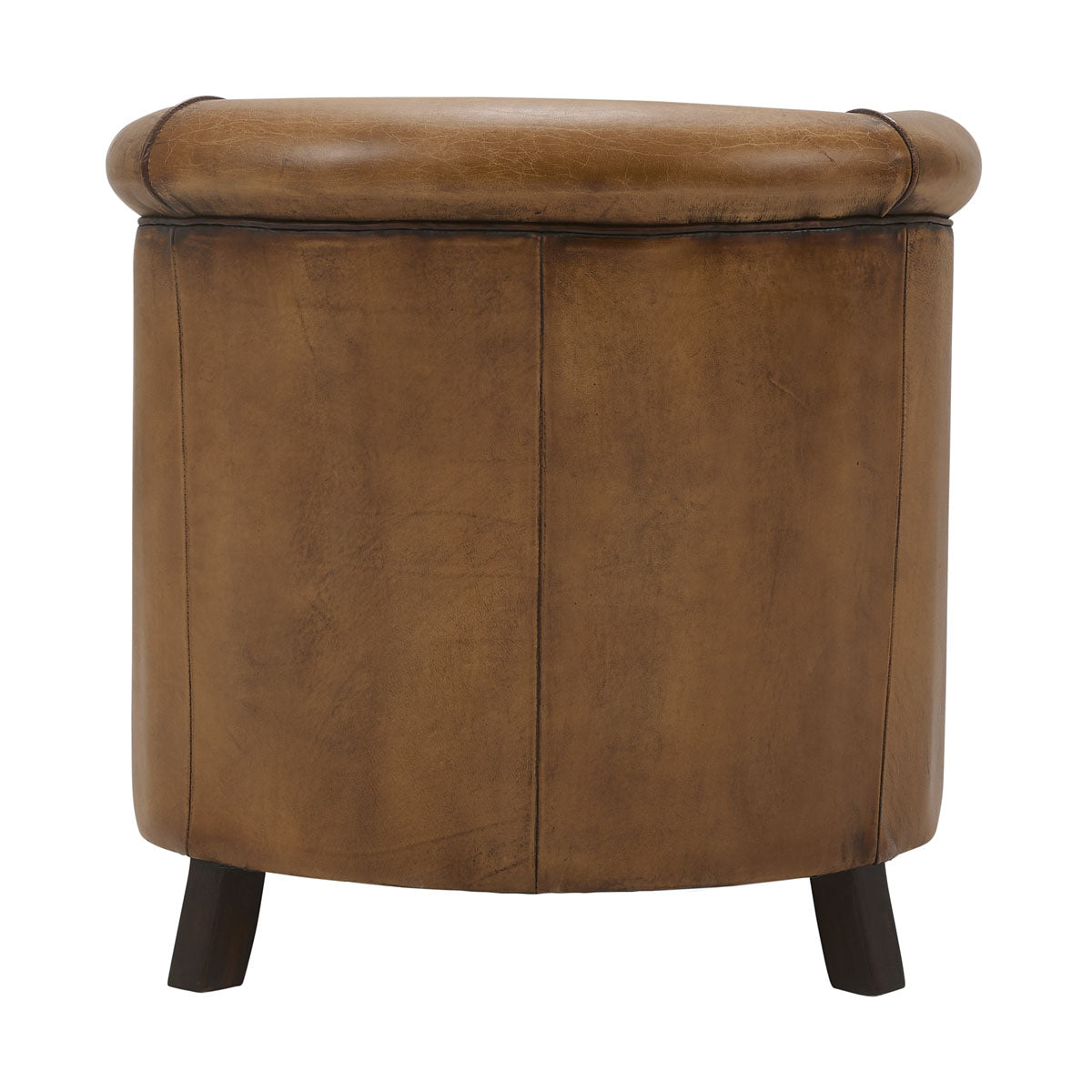 Bourgogne Armchair in Antique Buffalo Leather