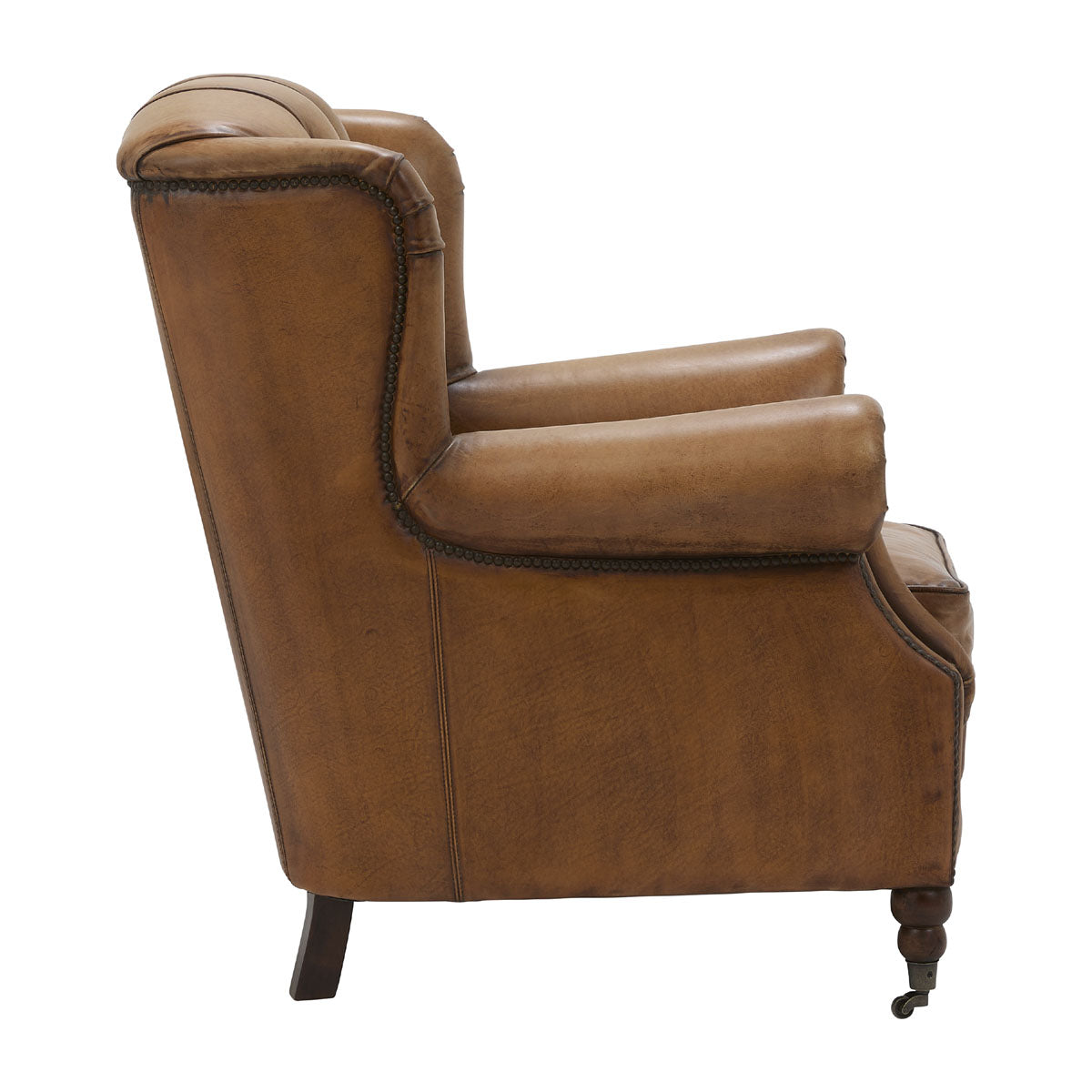 Florence Armchair in Antique Buffalo Leather
