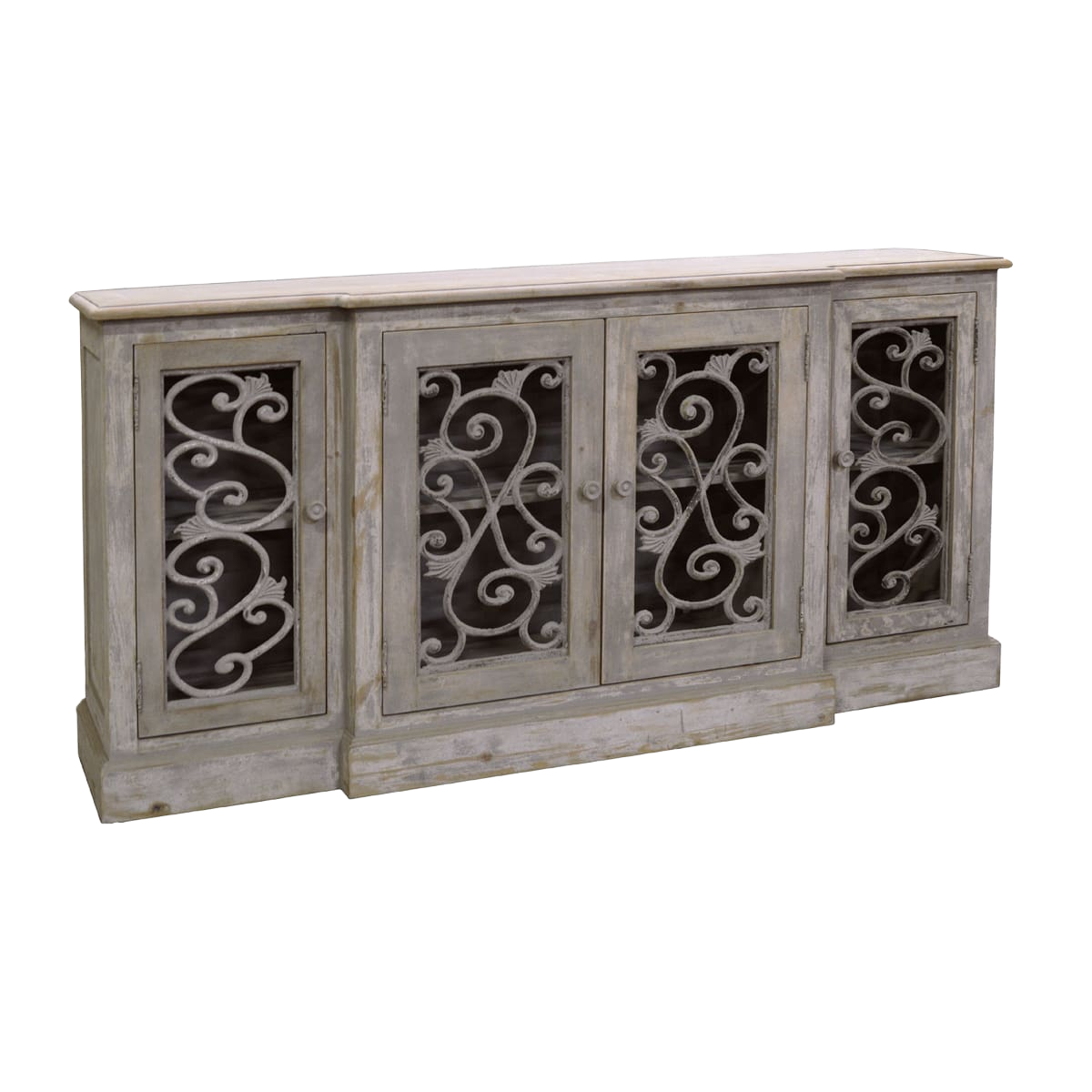 Sideboard with Iron Fretwork