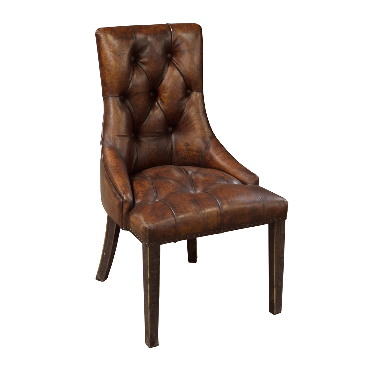 Burton Side Chair Vintage Dark Brown